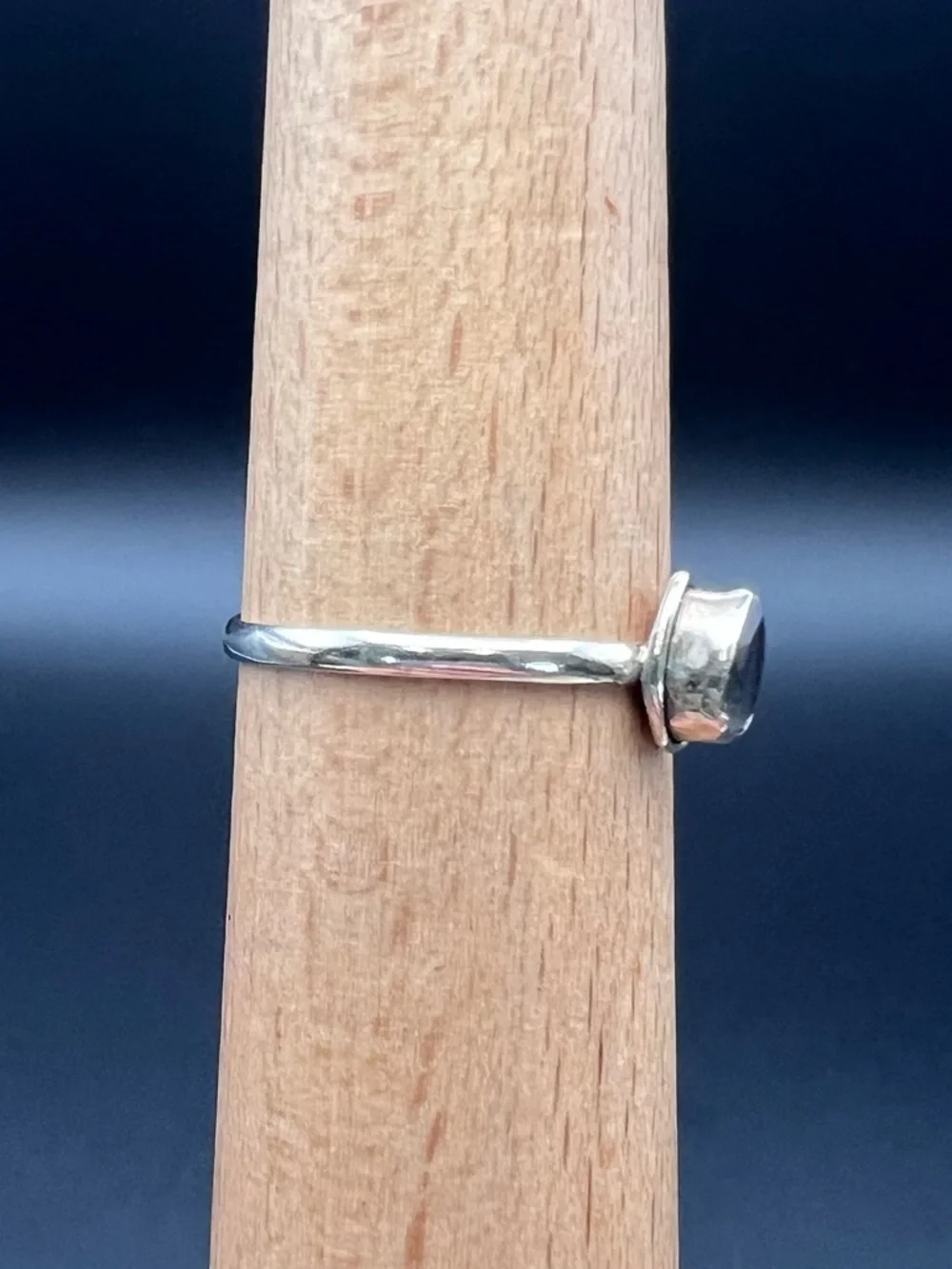 Sterling Silver Blue Moonstone Ring - Picture 2 of 5